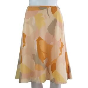 Vintage Linda Allard Ellen Tracy Silk Skirt Size 8P